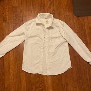 Topo Designs white button up shirt, size small
